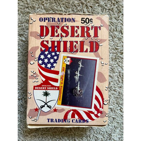 1991 Operation DESERT SHIELD Pacific Trading CARD BOX 36 Packs - Picture 1 of 6
